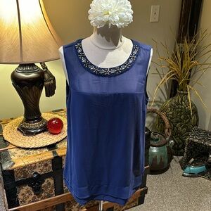 Pretty Royal Blue Sleeveless Top